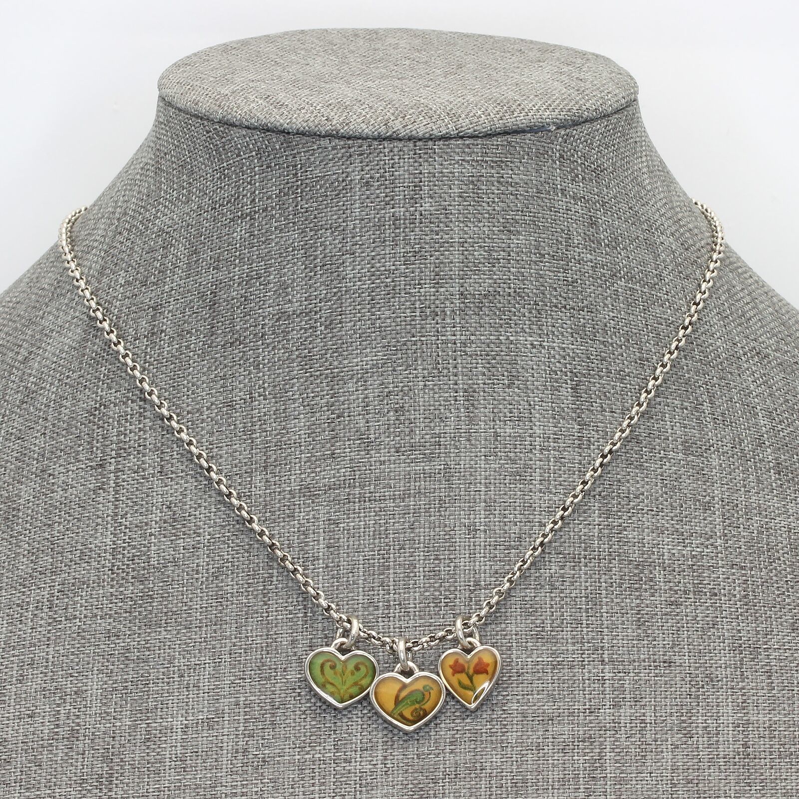 Brighton Piccadilly Heart Charm Necklace Love Passion Gratitude & Embrace Life  - $24.95