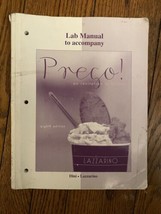 Lab Manual To Accompany Prego: An Invitation To Italian (8th Ed.) - £42.98 GBP