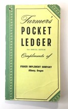 Farmer&#39;s Pocket Ledger 1957-58 Fisher Implement Company Albany Oregon - £47.54 GBP