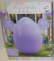 Blow Up Inflatable Easter Egg Indoor Outdoor Purple 4 Ft Tall New Yard D... - $21.73