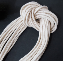 Approx 2mm wide 5 yds -200 yds beige Cotton Cord String Rope Drawstring CC3 - $5.99+