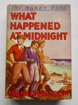 Hardy Boys #10 What Happened At Midnight ~ Franklin W Dixon Thick 1st Art DJ - £54.02 GBP