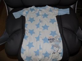 Rene Rofe Let's Hang Out Monkey &amp; Stars Sleeper 0/6 Months Newborn EUC - $17.10