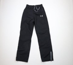 Under Armour Mens Size Small Loose Fit Lined Wide Leg Windbreaker Pants Black - £35.10 GBP