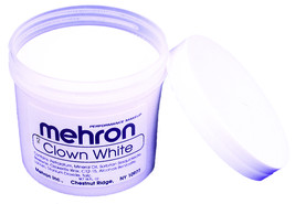 Mehron Makeup Clown White Professional Makeup (16 Ounce) - £83.36 GBP