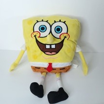 Spongebob Squarepants Plush Stuffed Animal Happy  Soft Nickelodeon Nanco 13&quot; - £19.46 GBP