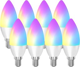 Cmars Smart Light Bulbs E12 Base, Candelabra Led Bulbs Work With Alexa Google - £52.26 GBP