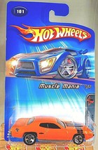 2005 Hot Wheels #101 Muscle Mania 1/5 1971 PLYMOUTH GTX Orange w/Chrome 5 Spokes - £8.81 GBP