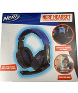 Nerf Gaming Headset with Communication Mic Cushioned Ear Cups Boom Mic B... - £21.29 GBP