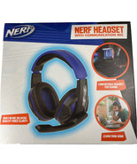 Nerf Gaming Headset with Communication Mic Cushioned Ear Cups Boom Mic B... - £20.70 GBP