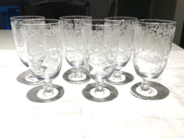 Fostoria Buttercup Juice Glasses Set of (6) 4 /2” 6 oz Elegant Depressio... - $51.43