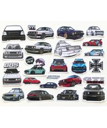 22pc Vinyl stickers of VW Mk2 Mk II Golf GTI G60 Vinyl Stickers for DUB ... - £6.02 GBP