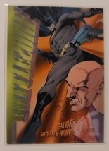 1995 SkyBox DC Legends Power Chrome Battlezone Batman Gotham&#39;s Worst #B2 - $10.00