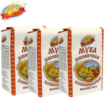 3 PACK x 1kg Flour RYE Russkoe Pole Russia RF Русское Поле МУКА ЗЖАНАЯ - £11.67 GBP