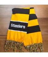 Pittsburgh Steelers NFL Football  Winter Scarf Neck 60&quot; Stripes Blue Yellow - £6.93 GBP