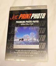 Jet Print Premium Photo Paper 24 Sheets 4x6 Brilliant Gloss 00619-1 - £10.64 GBP