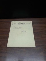 1925 Letterhead Signed, FRANK W. BALDWIN Pittsburg NH, Electric Lights P... - £9.40 GBP