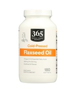 365 by Whole Foods Market, Flaxseed Oil, Cold-Pressed, 180 Softgels - $40.89