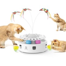 Potaroma Cat Toys 3in1 Automatic Interactive Kitten Toy, Fluttering Butterfly, M - $29.68