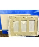 10/box Leviton 80411-I,  3-Gang Decora/GFCI Device Wallplate, Ivory - $29.86 CAD