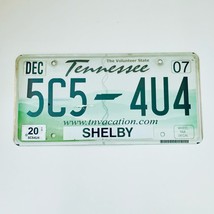 2020 United States Tennessee Shelby County Passenger License Plate 5C5 4U4 - $207.14 MXN