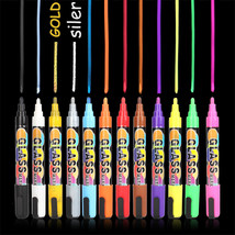 PROFESSIONAL Liquid Chalk Markers (12pc) Erasable Chalkboard Pen for Blackboard - £28.96 GBP