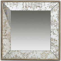 A&amp;B Home Antiqued Frameless Wall Mirror Tray 15&quot;X15&quot; - £39.56 GBP