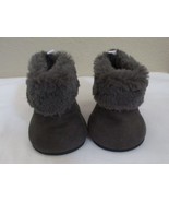 Build A Bear Workshop Dark Gray Suede Furry Top Boots - $17.12 CAD