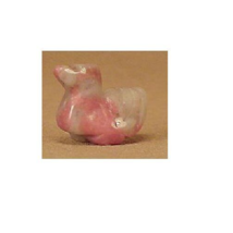 CARVED FETISH Animal   DUCK  BEAD  beautiful colors   #583CCC - $5.94