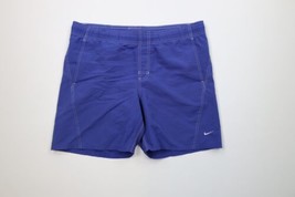Vintage 90s Nike Mens XL Faded Travis Scott Mini Swoosh Lined Above Knee Shorts - £30.92 GBP