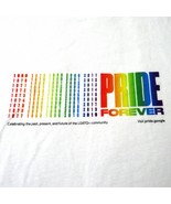 Rare Google Pride Forever LGBQT+ Rainbow White T-shirt by Next Level App... - £101.94 GBP
