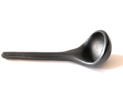 Soup Ladle Scoop Spoon 3 Onz Black Clay Original Handicrafted in La Cham... - £23.10 GBP