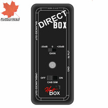 Hot Box 331 DI Box Gain Control &amp; Cab Simulator Switch Guitar / Bass DI New - £24.68 GBP