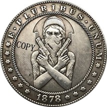 Hobo Nickel 1878-CC Usa Morgan Dollar Coin Copy Type 184 - £7.16 GBP
