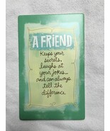 Hallmark Wall Plaque &quot;A Friend Keeps Your Secrets ... &quot; - $14.73