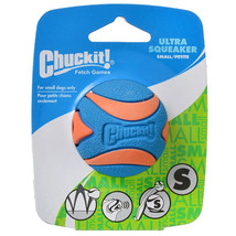 Chuckit Ultra Squeaker Ball Dog Toy Small - 1 count Chuckit Ultra Squeaker Ball  - £12.06 GBP