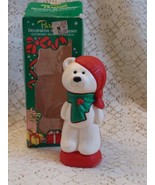Vintage Christmas Air Freshener Figurine Paraseal Polar Bear Retro Kitsch - £11.02 GBP