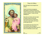(2 copies) Prayers for Fathers Holy Prayer Cards Cardstock Heavy Paper C... - $2.29
