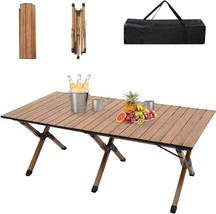 Vic 47&quot; Portable Picnic Table, 4Ft Low Height Portable Folding Travel, B... - $90.94