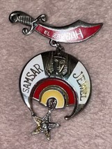 SHRINER ABDALLAH SAMSAR JEWEL BADGE  MASONIC - £11.19 GBP