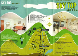 Sky Top Motel Brochure &amp; Reservation Request Card Kingston New York 1950&#39;s - £34.36 GBP