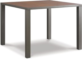 Signature Design By Ashley Stellany Square Counter Height, Light Brown &amp; Gray - £370.09 GBP