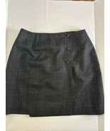 INC Petite Wrap Pencil Skirt Size 6P Lined Career Gray Wool - $309.39 MXN