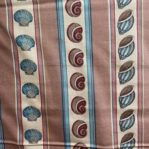 Remnant VTG Fabric Joan Kessler For Concord Fabrics Shells Nautical Beach Ocean - £6.29 GBP