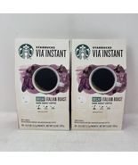STARBUCKS VIA Instant DECAF Italian Dark Roast Coffee 100ct SEE PHOTOS - £51.12 GBP