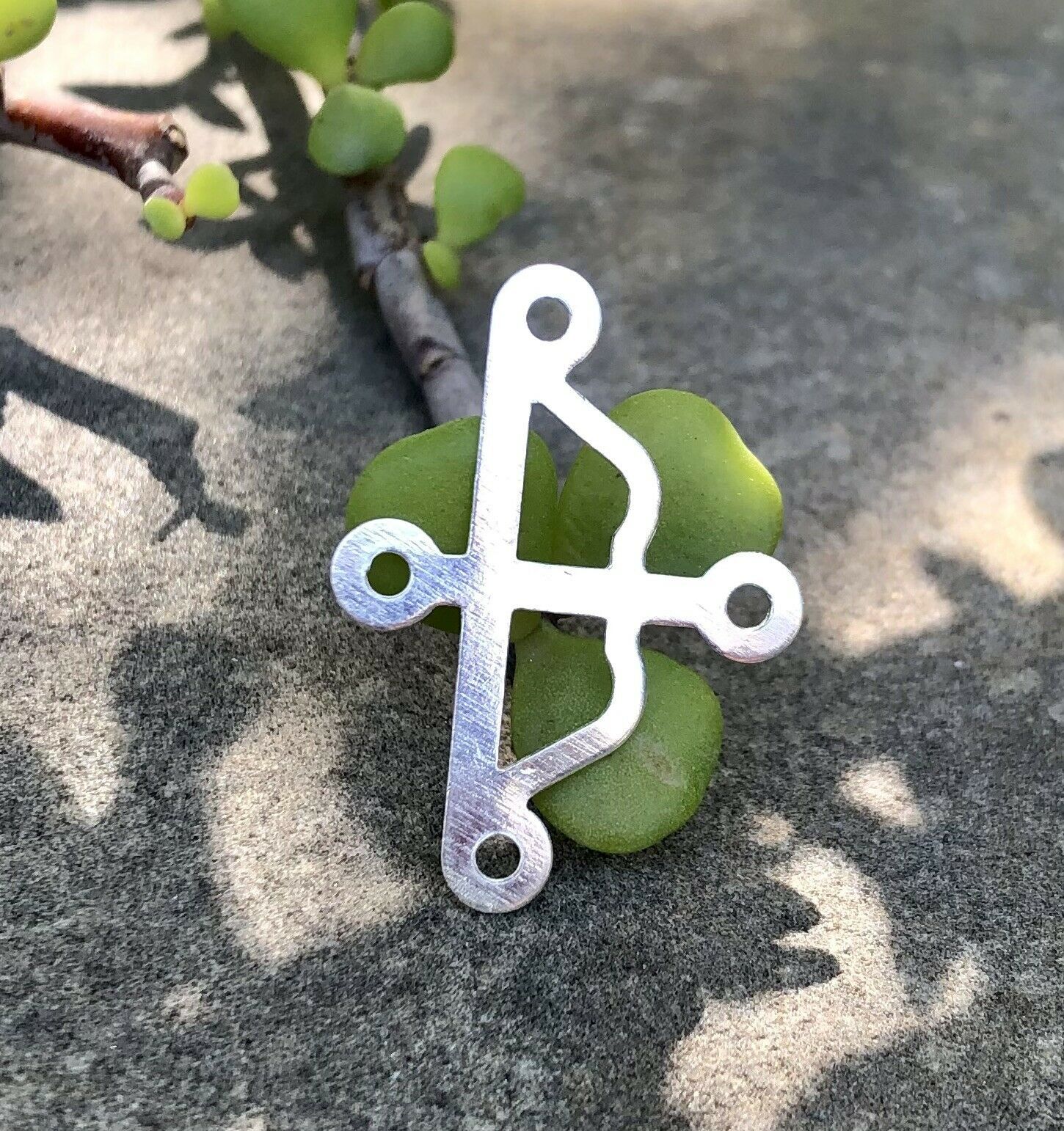 Argento 925 Signore religioso indù Vishnus Ram&#39;s Dhanush Baan / Arco... - $11.64