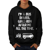 Wellcoda Handsome Bus Driver Mens Hoodie, Girls Casual Hooded Sweatshirt - £26.20 GBP+