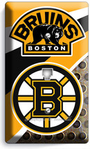 Boston Bruins Hockey Team Rustic Phone Telephone Wall Plate Cover Man Cave Decor - £8.94 GBP
