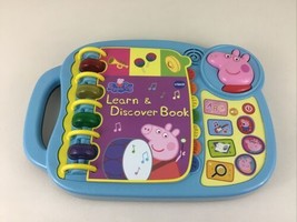 VTech Peppa Pig Learn &amp; Discover Book Interactive Alphabet Vocabulary Read Toy - $24.70