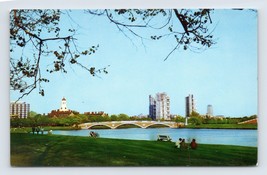 Harvard University Panorama Cambridge Massachusetts MA  UNP Chrome Postcard P3 - £2.29 GBP